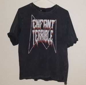Maje "Enfant Terrible" Distressed Tee